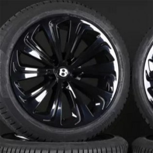 22" Bentley Bentayga Gloss Black Alloy Wheels Plus Tyres